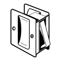 Don-Jo PDL100613 Square Passage Pocket Door Lock Oil Rubbed Bronze Finish