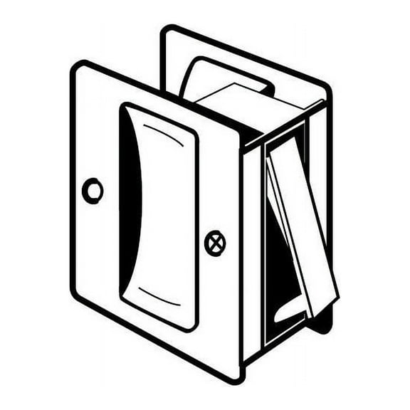 Don-Jo PDL100613 Square Passage Pocket Door Lock Oil Rubbed Bronze Finish