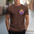 thumbnail image 6 of Afuyipoi Men's Tropical Print Athletic Top,Island Theme Graphic Soft Poly-Cotton Jersey Relaxed Casual Cut Practical Tees Brown 2XL, 6 of 7