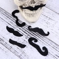 thumbnail image 2 of 6 bigotes falsos para fiesta de disfraces de Halloween, divertidos bigotes falsos (negros), 2 of 7