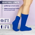 thumbnail image 3 of MDR Lightweight Cotton Slouch Socks For Women and Men 1 Pair Size 9 to 11 (Royal Blue), 3 of 7