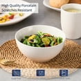 thumbnail image 4 of Bestone 16 Piece Round Kitchen Dinnerware Set,Plates and Bowls sets,Dishes, Plates, Bowls, Mugs, Dish Set，Plates and Bowls,Service for 4, Stoneware (white, square), 4 of 8