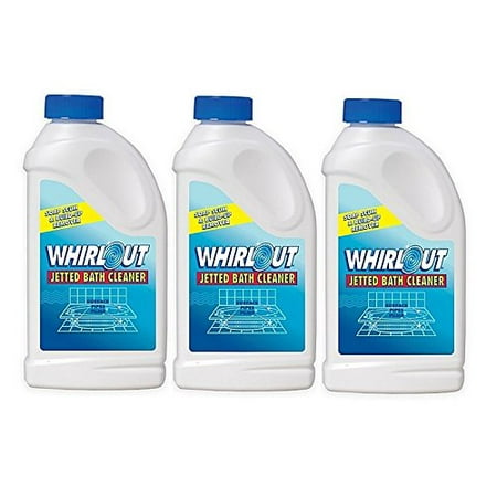 Whirlout WO06N Jetted Bath Cleaner 22oz (1.375 lbs.) Self Cleaning Action Formulated to Clean Hot Tubs, Spas, Whirlpools & Jetted Bathtubs (3 Packs of (Best Jetted Tub Cleaner)
