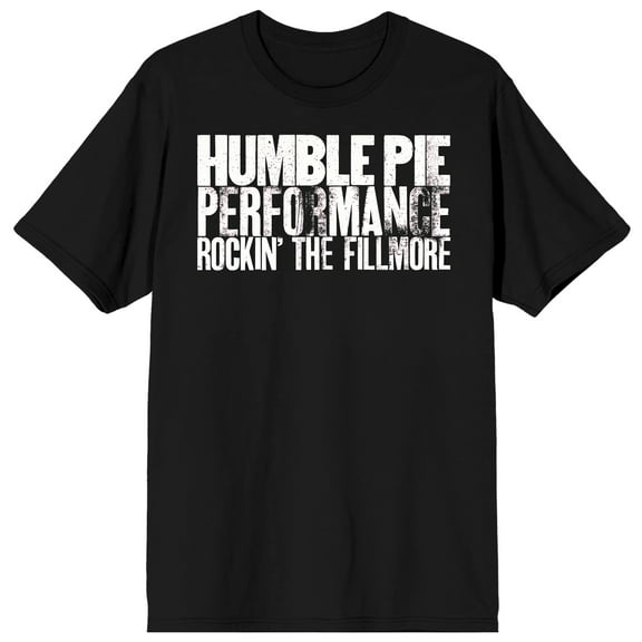 Humble Pie Rockin' The Fillmore Men's Black Short Sleeve Crew Neck Tee-XXL