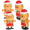 thumbnail image 1 of 4pcs navideño de viento up juguetes dibujos animados de pan de jengibre juguetes para niños juguetes divertidos, 1 of 7