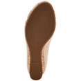thumbnail image 4 of CHARTER CLUB Womens Beige Crisscross Strap Side Cut-Outs Comfort Toniie Round Toe Wedge Slip On Sandals Shoes 10 M, 4 of 4