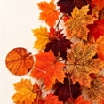 thumbnail image 6 of Halloween Artificial Fall Maple Leaf Garland, 68.9 Inch Autumn Foliage Vine for Indoor Outdoor Halloween Thanksgiving Home Party Decorations by XSAOP, 6 of 9