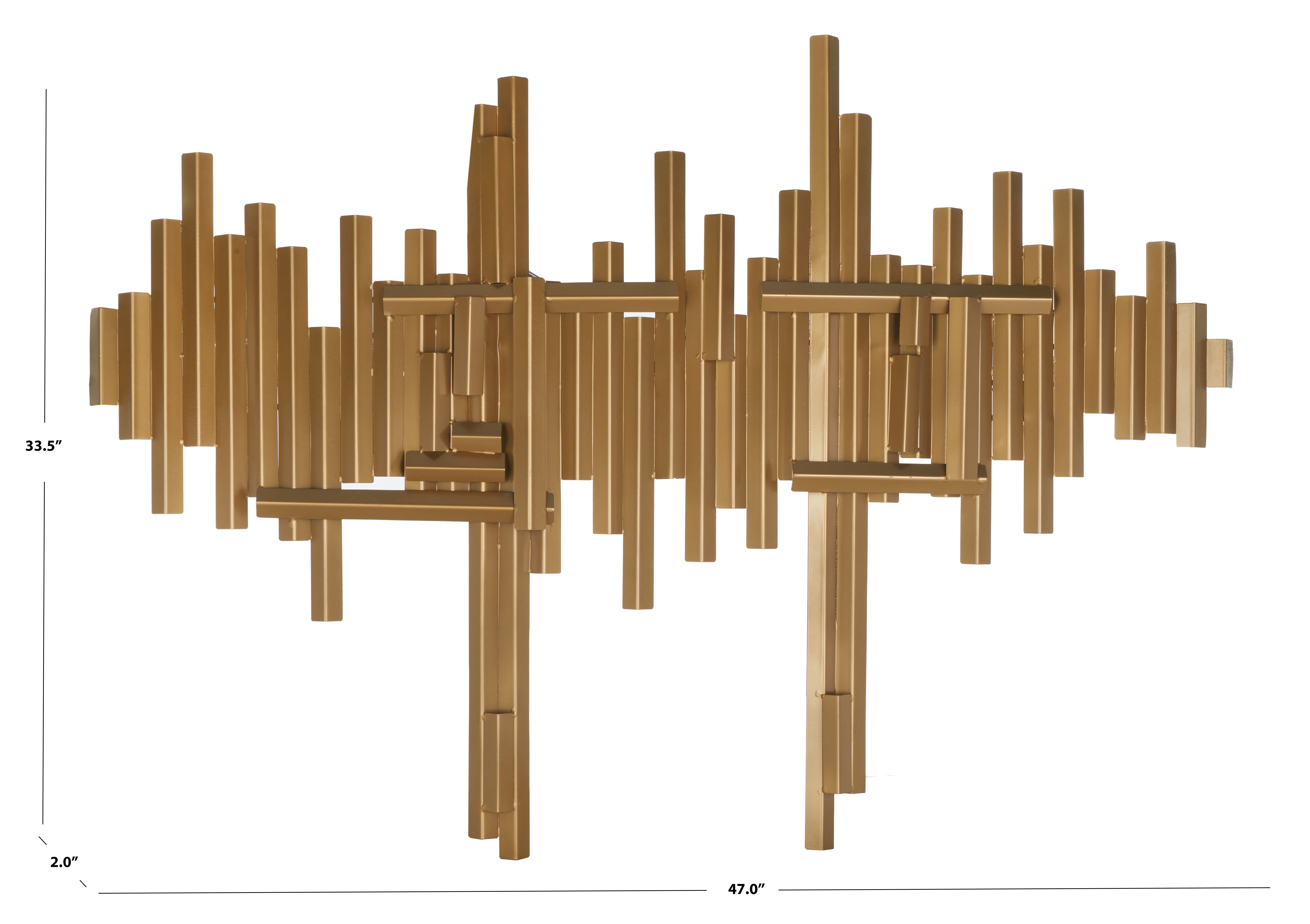 Safavieh Ryona Contemporary Antique Brass Iron Wall Décor