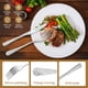 thumbnail image 4 of Juego de 20 Pzas Floral Silverware Incluyendo Tenedor Cuchara y Cuchillo Juego de Cubiertos de Acero Inoxidable Juego de Cubiertos Vintage Juego de Utensilios Pulidos con Espejo para Cocina Apto para, 4 of 12