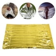 thumbnail image 4 of Emergency Blankets PET Aluminized Film Emergency  Thermal Blankets, Designed For Camping Outdoors, 4 of 8