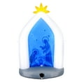 thumbnail image 3 of Occasions 7' Inflatable Nativity Silhouette Scene With Swirling Lights – Christmas Outdoor Decoration, 3 of 9