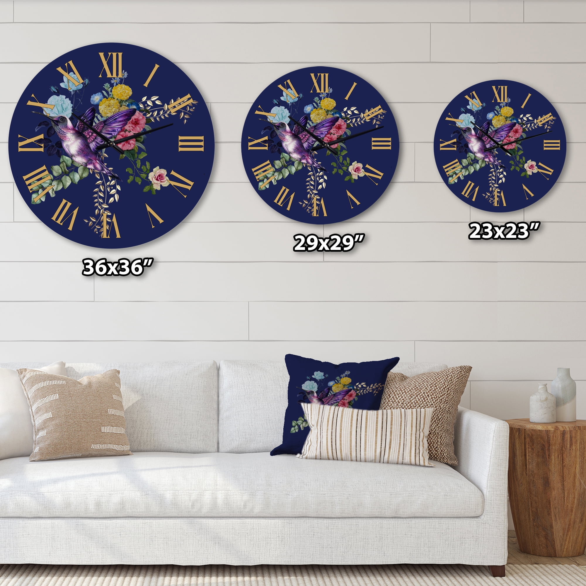 Designart 1 in Traditional Wall Clock