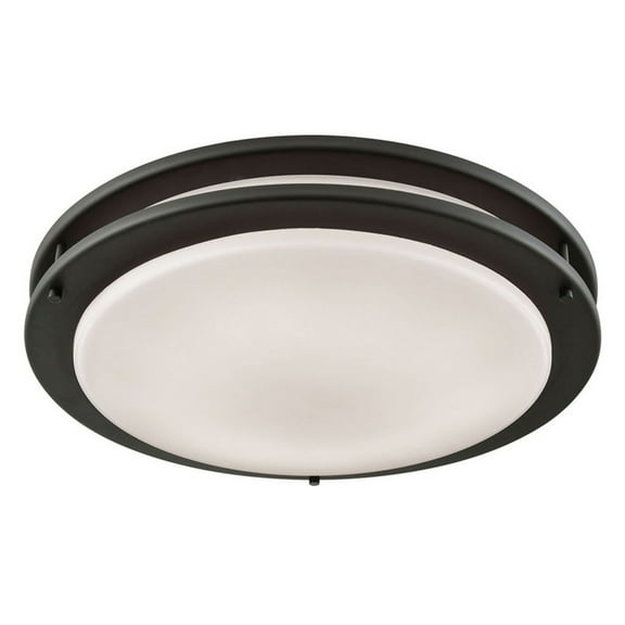Elk Home 18-Inch Wide Clarion Flush Mount, Oil Rubbed Bronze