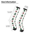 thumbnail image 5 of Easygdp Buffalo Plaid Christmas Trees Soccer Socks Sport Knee High Socks Calf Compression Athletic Socks for Men and Women, 5 of 9