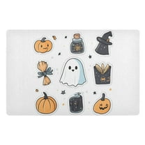 Yayeee Doormat for Indoor Entrance 32" x 20" Non Slippery Floor Rug, Halloween Ghost