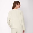 thumbnail image 3 of Hanes Originals Comfywear Women's French Terry Crewneck Pullover Oatmeal Marle XS, 3 of 5