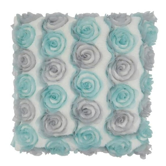 Saro Lifestyle Rose Wedding Cake Poly Filled Throw Pillow