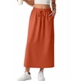 thumbnail image 4 of Cueply Long Skirts for Women Casual Summer 2026 Spring Flowy A Line Maxi Skirt with Pockets, 4 of 4