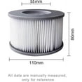 thumbnail image 2 of 4pcs Hot Tub Filters for MSpa Inflatable Pools, Filter Cartridge Pump Upgraded Version for MSPA All Current Spas, 2 of 4