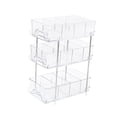 thumbnail image 3 of Organizador de gabinete deslizante extraíble, bandeja organizadora de almacenamiento para baño, armario, estante de tocador de cocina, transparente 309x188x40cm, 3 of 8