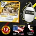 thumbnail image 4 of Outslayer 70lb Wrecking Ball Heavy Bag for Boxing, MMA, Muay Thai - Choose Custom Colors & Bottom D-Ring Option - USA Made (Black/White with Bottom D-Ring, Unfilled), 4 of 6
