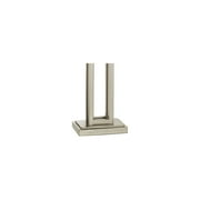 Possini Euro Design Modern Table Lamp 30 Tall Brushed Nickel Metal White Fabric Rectangular Shade for Bedroom Living Room House Bedside Nightstand