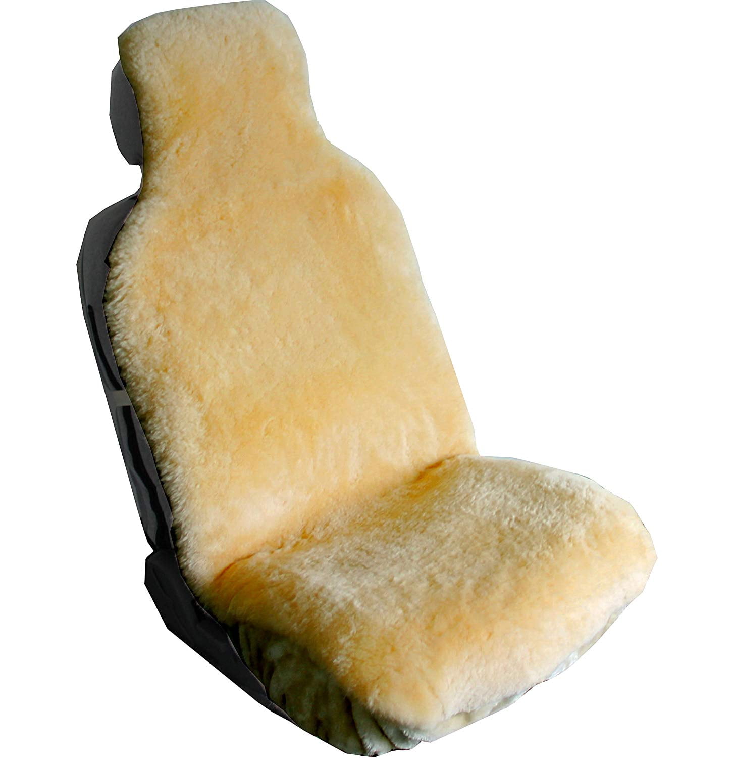 Aegis cover 701009 Black Luxury Australian Sheepskin Wrap Seat Cover Airbag Ready