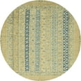 thumbnail image 1 of Ahgly Company Indoor Round Abstract Copper Green Abstract Area Rugs, 6' Round, 1 of 6