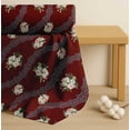 thumbnail image 4 of Soimoi Red Cotton Poplin Fabric Camellias & Ranunculus Floral Print Fabric by Yard 56 Inch Wide, 4 of 7