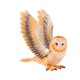 thumbnail image 4 of Modelo de búho Figura Cognitive Toy, mini coleccionables realistas, modelo de animales educativos para fiestas de fiestas para niños y niñas niños marrón claro, 4 of 8