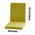 thumbnail image 4 of Cushionss for Chairs Outside 40x35 Fourseasons Universal Chair Cover Seat Cushions Elastic Cushions Integrated Home Restaurant Chair Cushions Backrest Cushions Chair Cover Yellow, 4 of 7