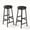 Black-PU, variant on Gelloan Bar Stools, Barstools Set of 2,Counter Height Barstools,27.7" Bar Stools for Kitchen Island, Industrial Bar Chairs, for Dining Room, Kitchen, Bar,Rustic Brown