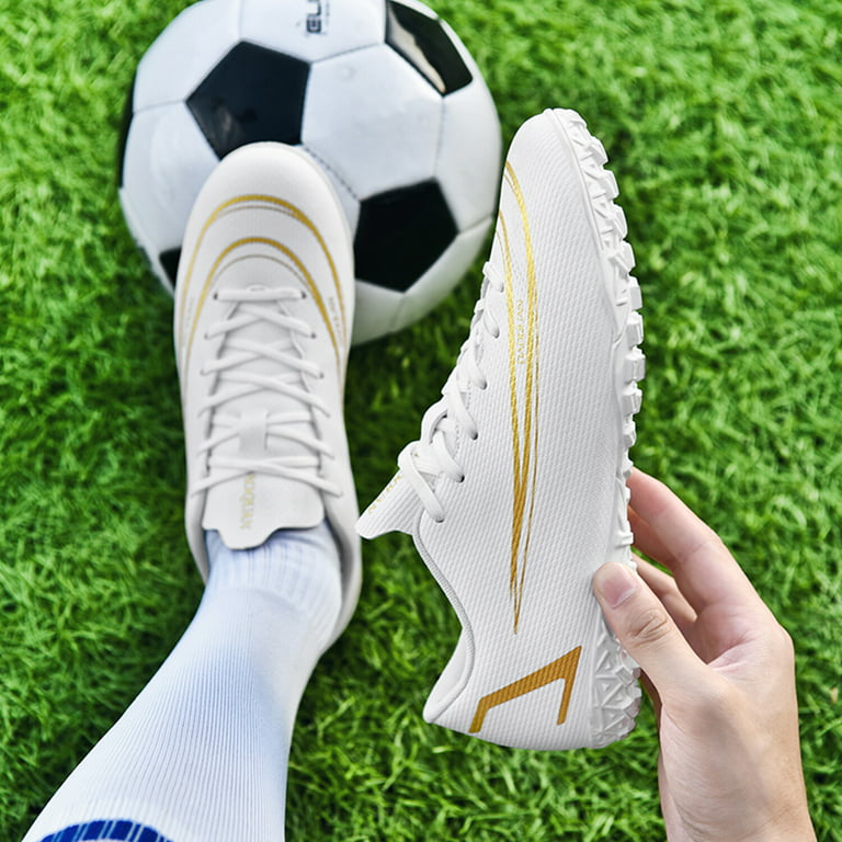 FULORIS Outdoor Men Soccer Cleats Low Top Football Shoes Trainer Sneakers 
