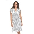 thumbnail image 1 of Vestido de rayas Roman Fashion /Juvenil, 8867-STRP (Blanco rayas) blanco EG, 1 of 5