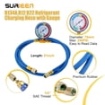 thumbnail image 2 of Tuyau de Charge Réfrigérant R134A R12 R22 avec Kit de Jauge, Tuyau de Recharge AC avec Jauge et Vanne de Perçage BPV31, Vannes de Robinet de Canette R134A, Raccord Rapide R134A, 2 of 5