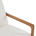 thumbnail image 6 of Christopher Knight Home Mid-Century Modern Accent Chair, Solid Wood Frame with High Back, Beige Boucle Cushions, 6 of 9