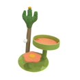 thumbnail image 2 of Almencla cactus-themed cat climbing frame with scratch board - multi-functional cat toy Green, 2 of 8