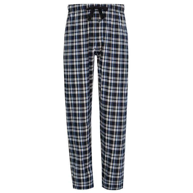 Fruit of the Loom Men s and Big Men s Microsanded Woven Plaid Pajama Pants Sizes S 6XL LT 3XLT Walmart