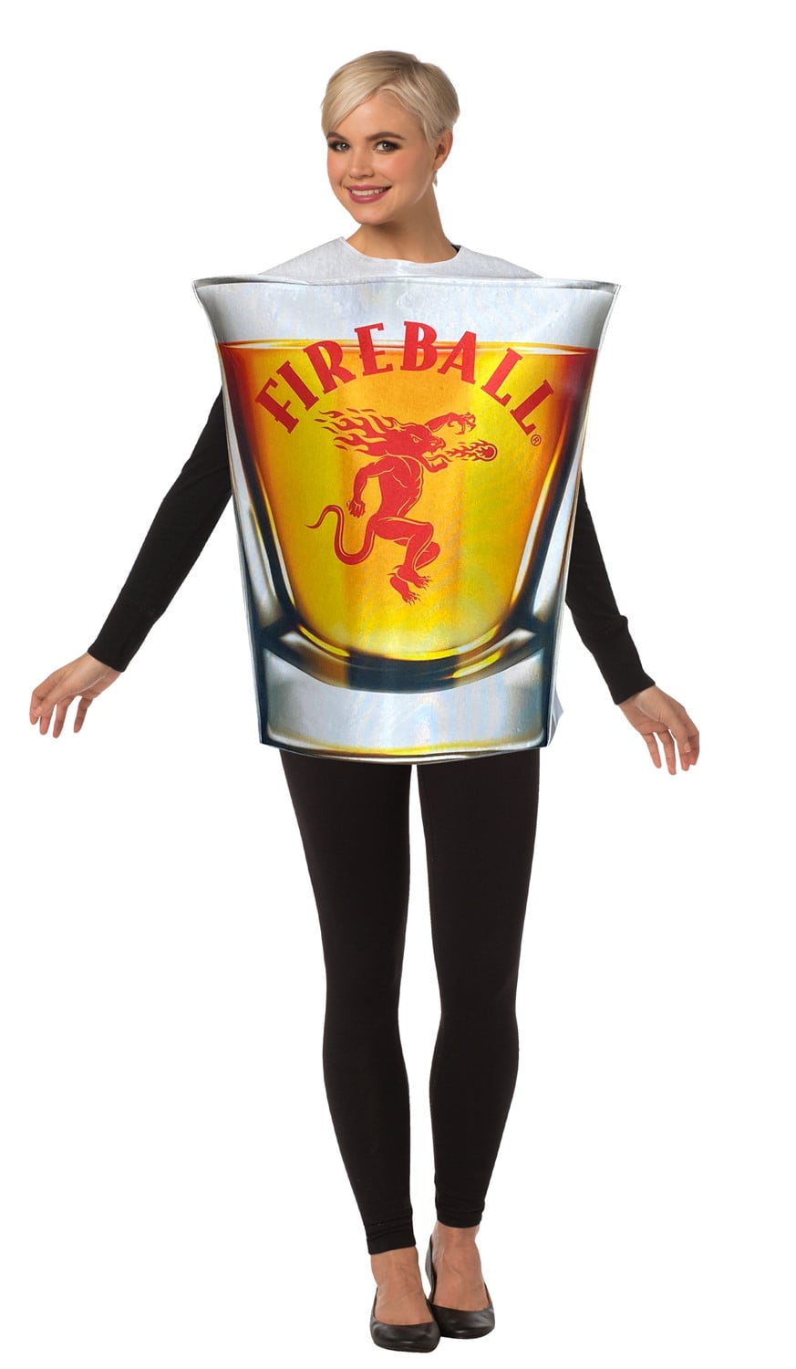 Rasta Imposta Fireball Shot Whiskey Halloween Costume, Adult, Unisex, Regular One Size, Multi-Color