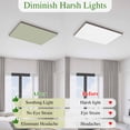 thumbnail image 5 of Sage Green Magnetic Fluorescent Light Covers for Ceiling Lights 2 x 4 Feet, Farmhouse Sage Green Decor Office Classroom Kitchen Drop Ceiling Light Covers Lighting Filters Shade Panel 2 Packs, 5 of 9