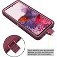 thumbnail image 6 of for Samsung Galaxy S20 FE Case,Dropproof Shockproof for Samsung S20 FE 5G Case,Heavy Duty Protection Galaxy S20 FE Case, S20 FE Case 6.5 Inch(Purple/Pink), 6 of 14