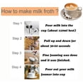 thumbnail image 3 of Milk Frother Manual, 800ML Milk Frother Stainless Steel with Double Mesh for Coffee, Latte, Hot Chocolate Coffee Cappuccino Foamer Creamer, 3 of 5