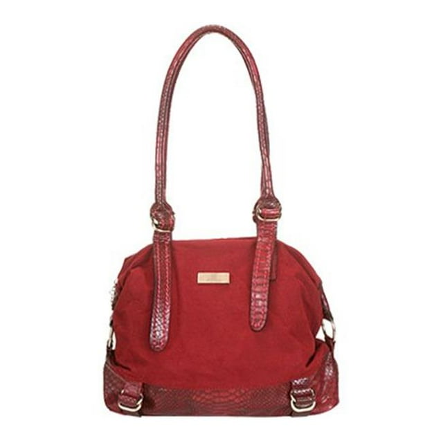 Chic Snake Print Leather Dual Shoulder Strap Womens Handbag
