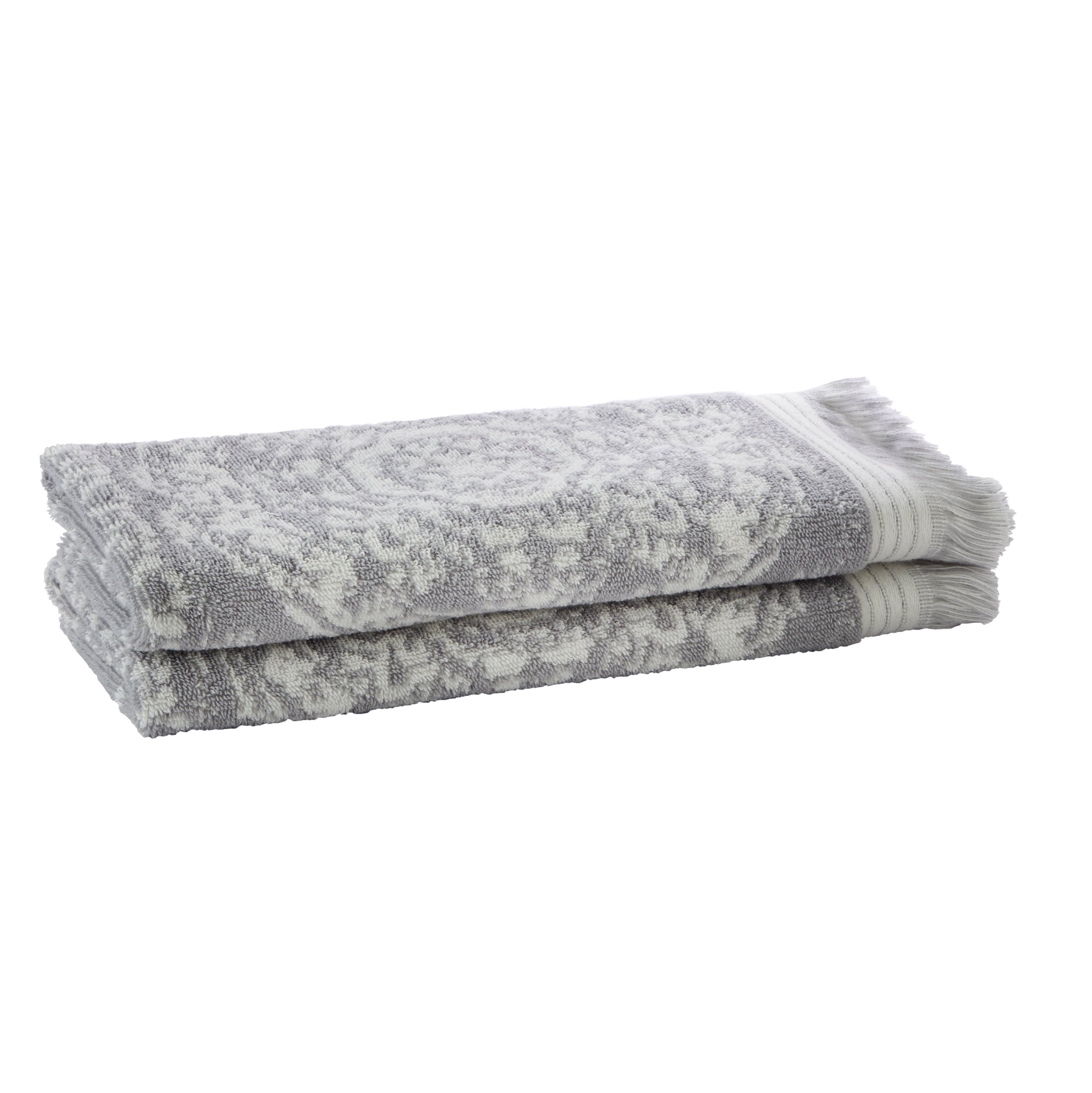 SKL Home Lincoln Park 2-Piece Hand Towel Set, Grey