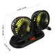 thumbnail image 2 of Ventilador de doble cabezal para coche, ventilador de refrigeración automático portátil, ventilador giratorio de circulación de aire para vehículo, 2 of 7