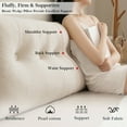 thumbnail image 2 of ANMINY Wedge Headboard Reading Pillow 39" x 15.7" x 4.7" Triangular Bolster Backrest Support Cushion for Bed, Sofa, Daybed, White, 2 of 6