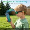 thumbnail image 2 of Smart Bluetooth Sunglasses for Kids, Polarized UV Protection, Open Ear Audio, Hands-Free Calls (Pink), 2 of 7