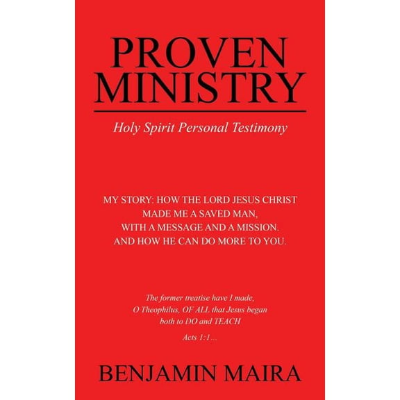 Proven Ministry : Holy Spirit Personal Testimony