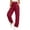 Wine, variant on Npasoilc Cargo Jogger Sweatpants for Women Solid Color Drawstring Elastic Quick Dry Pants Casual Sport Trousers with Pockets,Beige