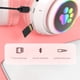thumbnail image 4 of Auriculares Bluetooth para niños, Auriculares Plegables para niñas, Auriculares inalámbricos para niños con Orejas de Gato con luz LED y micrófono para la Escuela/Tableta/teléfono móvil/PC, 4 of 5